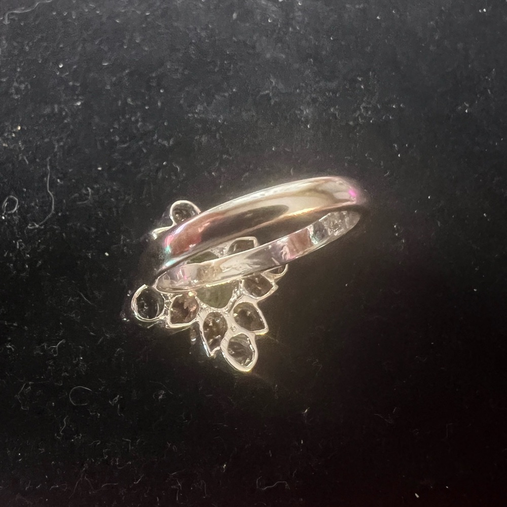 925 Sterling Silver Multi Gemstone Ring - image 5